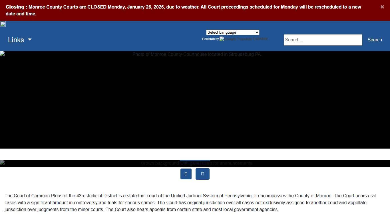 Monroe County Courts - Home